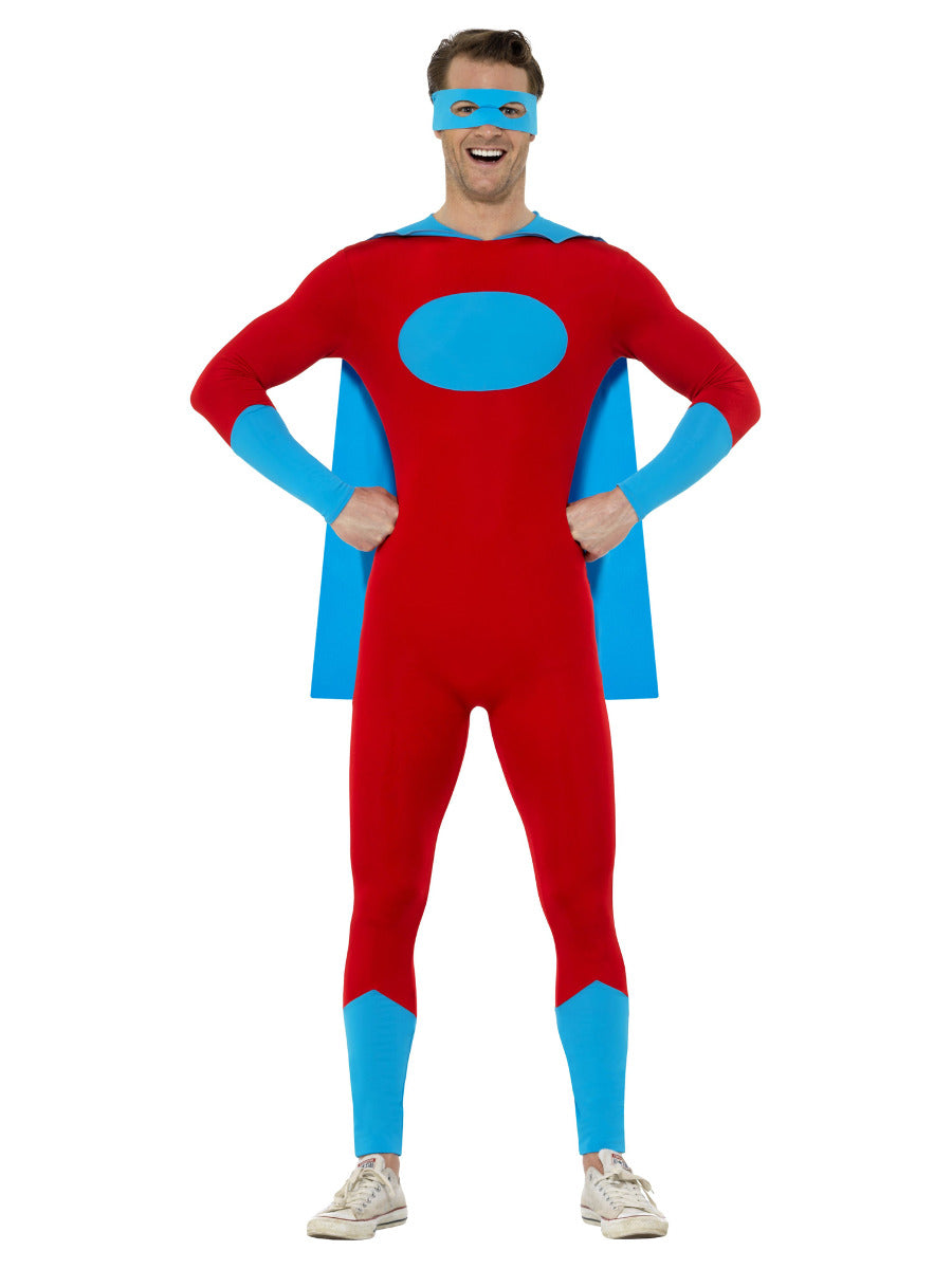smiffys-fever-superhero-kost-m-herren-s-blau-rot image 3