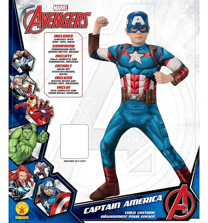 rubie-s-deluxe-captain-america-kinder-kost-m-s-5-6-jahre image 6