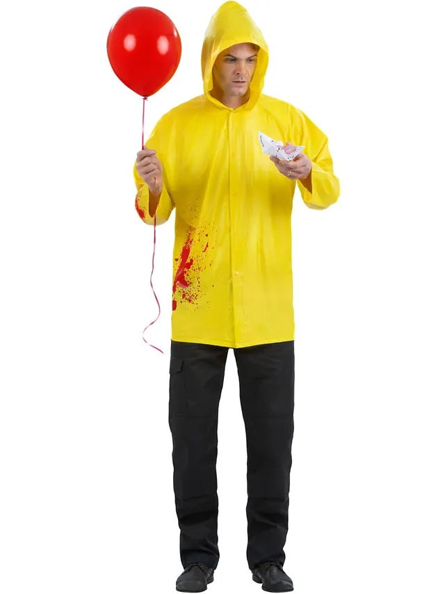 smiffys-fever-it-georgie-kost-m-herren-gelb-m-regenmantel image 1