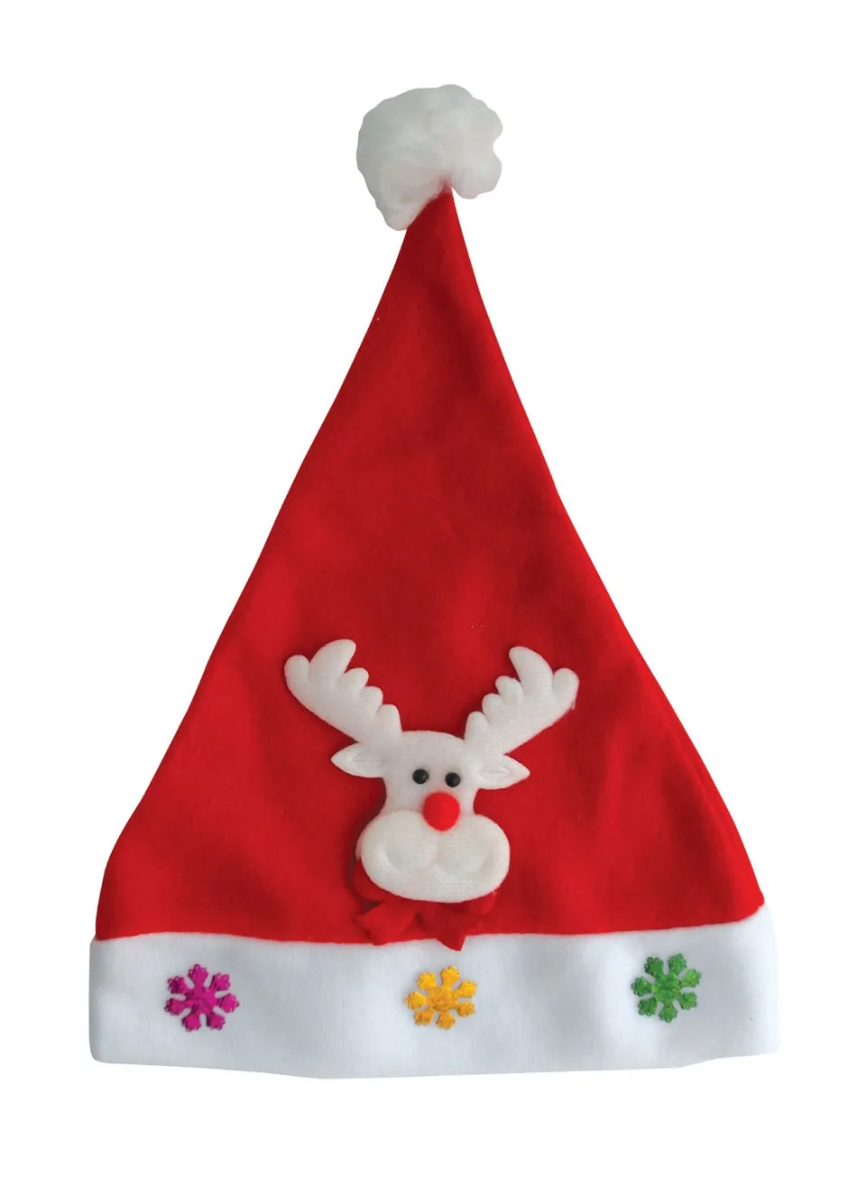 rubies-weihnachtsm-tze-rentier-rot-mit-strass image 1