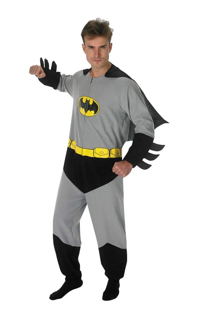 rubie-s-deluxe-batman-onesie-umhang-herren-l-kost-m image 1