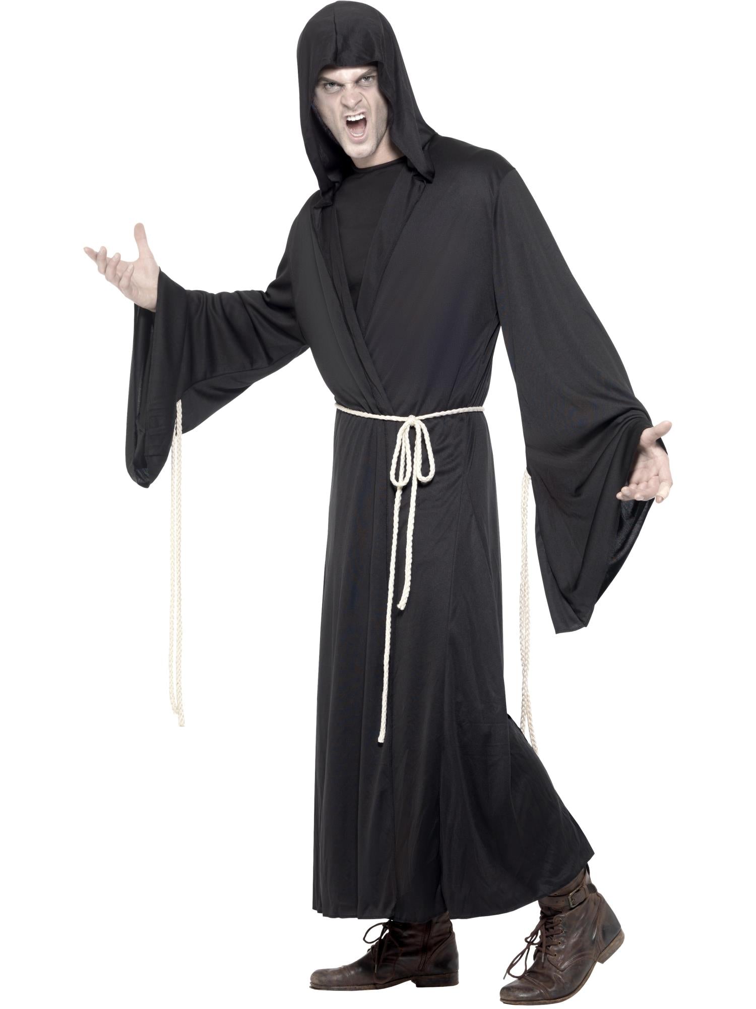 smiffys-fever-grim-reaper-kost-m-schwarz-m-kapuzenrobe image 3