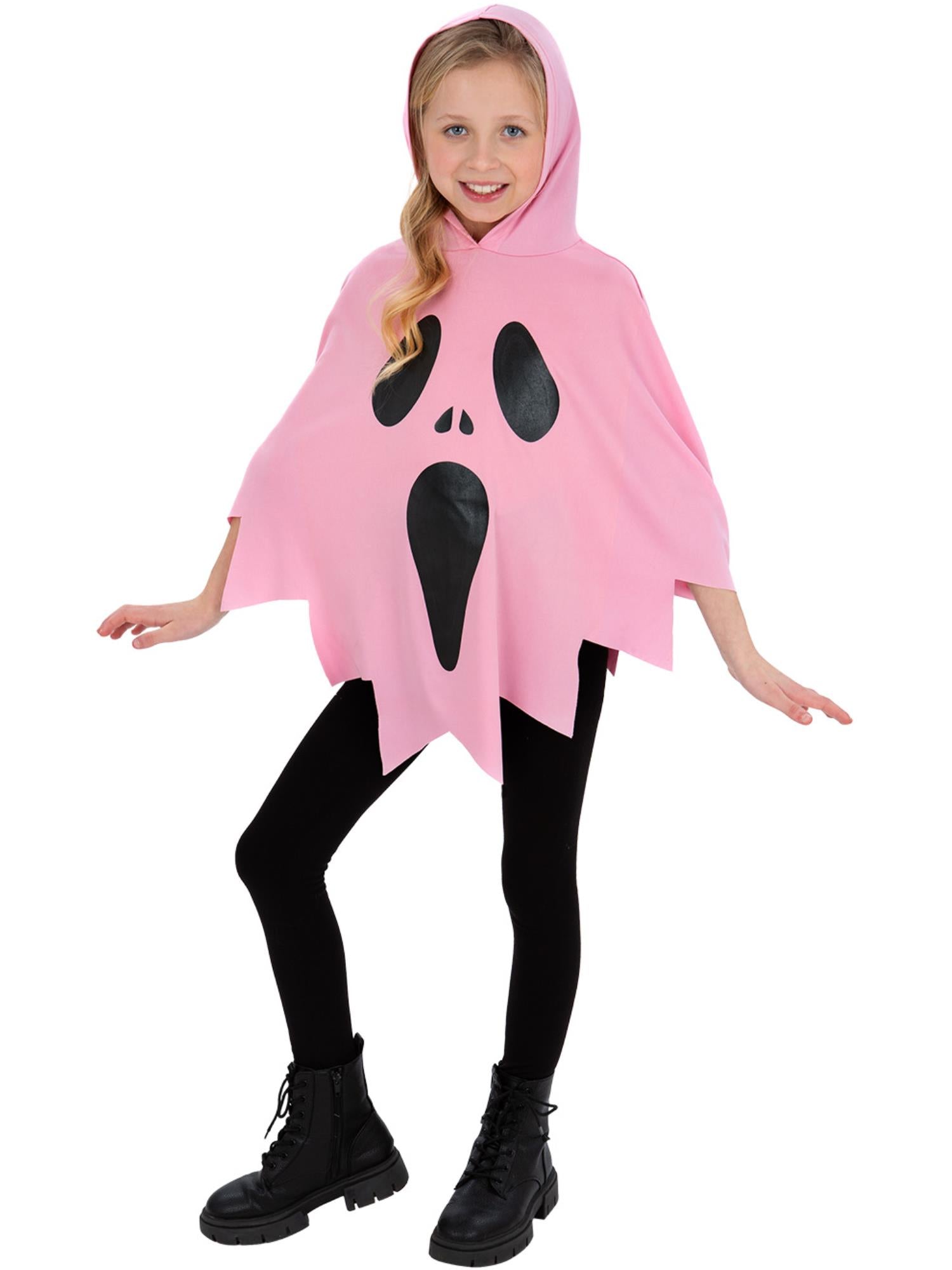 smiffys-fever-pink-ghost-poncho-geistkost-m-rosa image 1