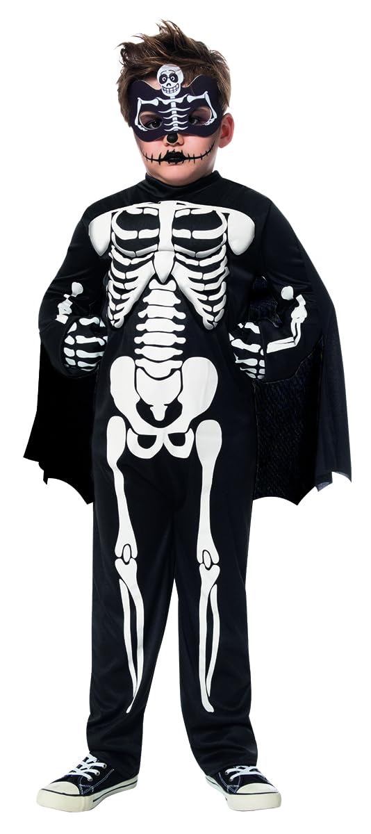 rubie-s-super-skelett-jumpsuit-kinderkost-m-9-10-jahre image 1