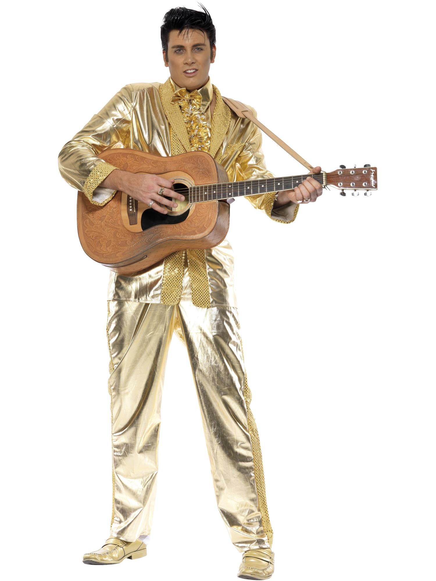 smiffys-fever-elvis-gold-herrenkost-m-gr-m-lizenziert image 4
