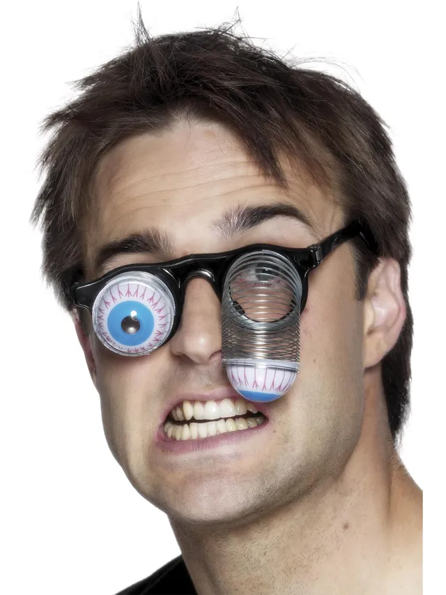 smiffys-fever-droopy-eye-specs-brille-schwarz image 1