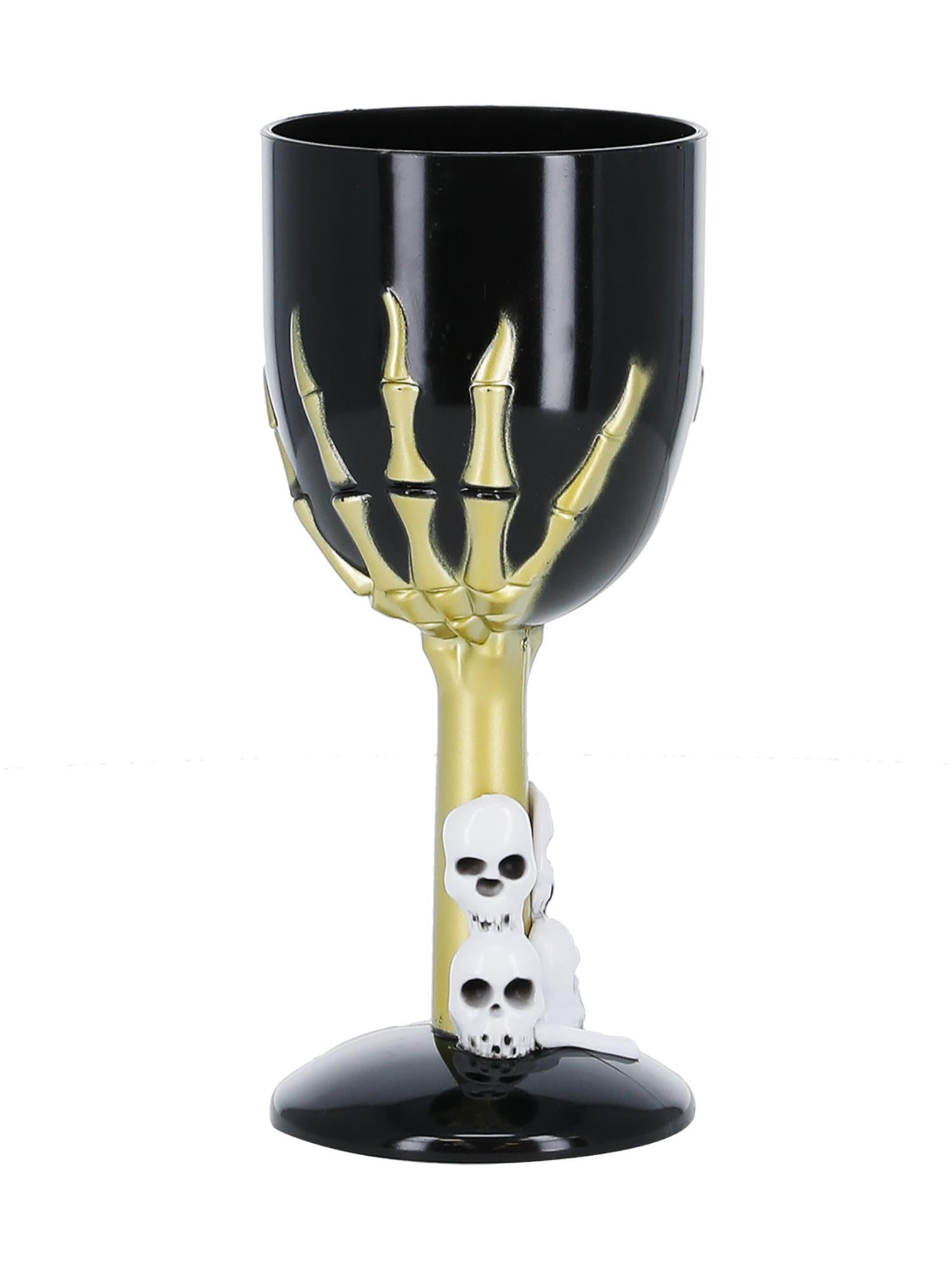 smiffys-fever-gothic-weinglas-schwarz-skelett image 3
