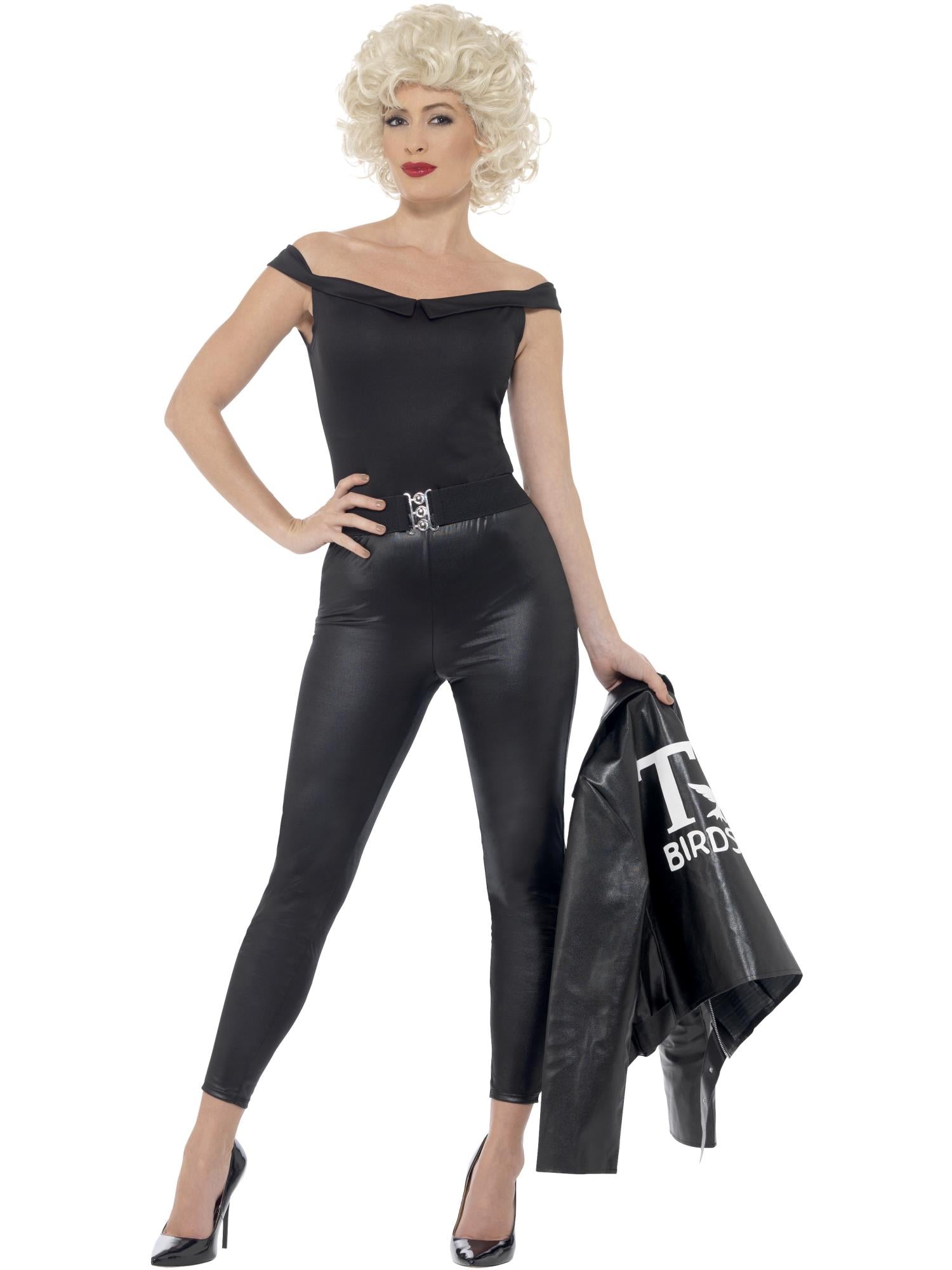 smiffys-fever-grease-sandy-kost-m-schwarz-gr-s-mit-jacke image 4