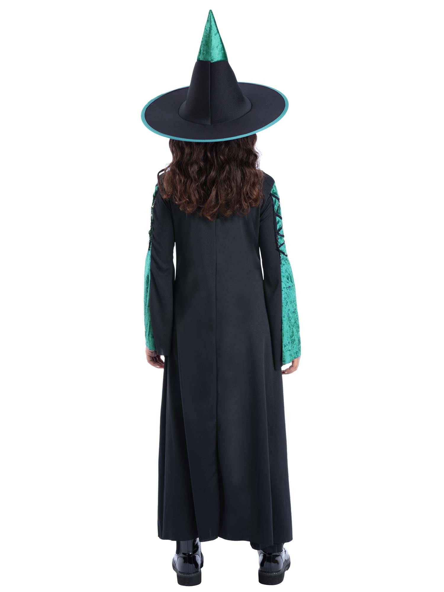 smiffys-fever-bewitched-green-hexenkost-m-kinder-l-mit-hut image 2
