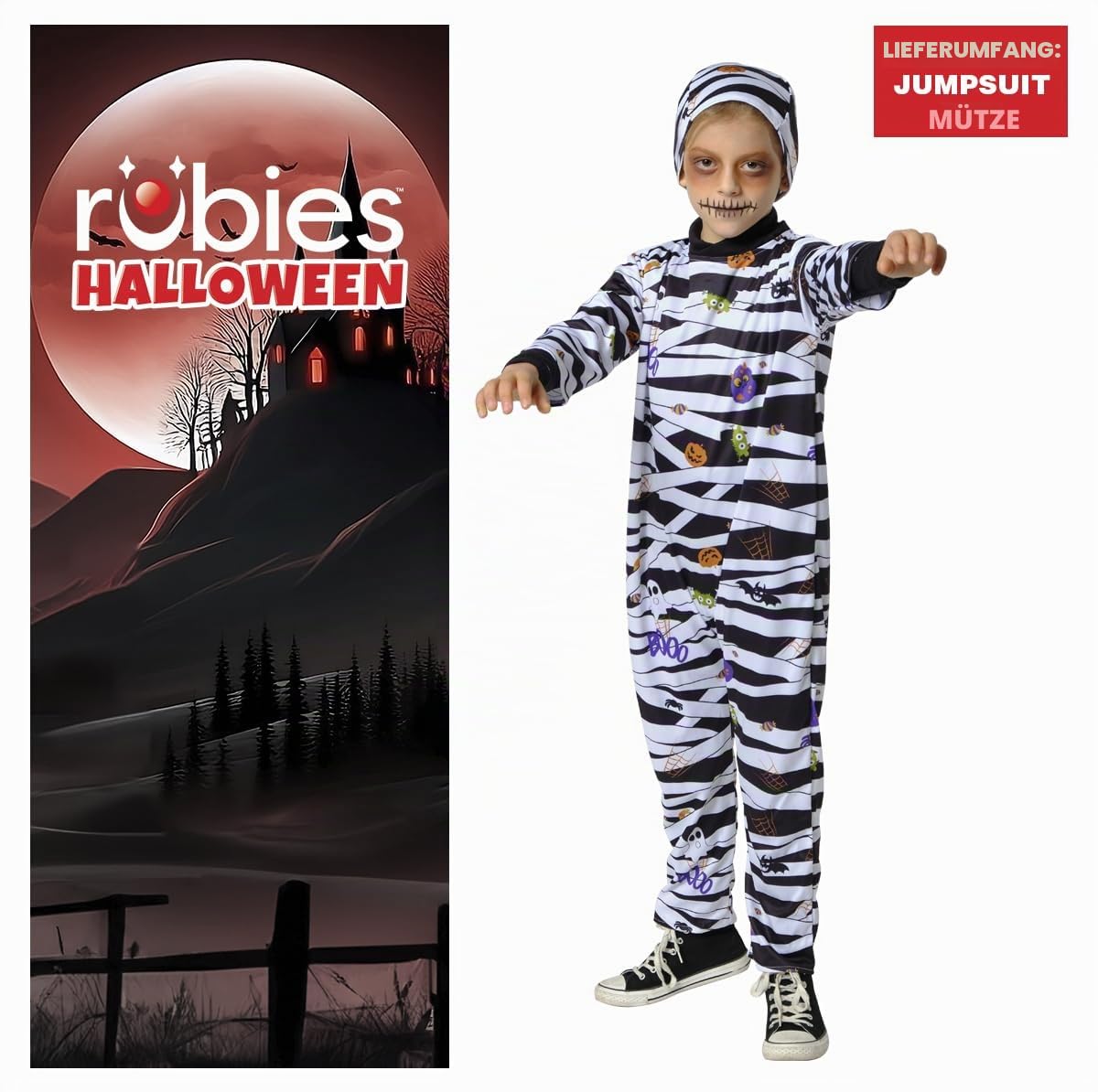 rubies-mummy-chuli-mumienkost-m-kinder-jumpsuit image 2