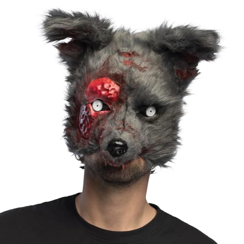 boland-72347-tiermaske-blutiger-werwolf-halbmaske-pl-sch image 6