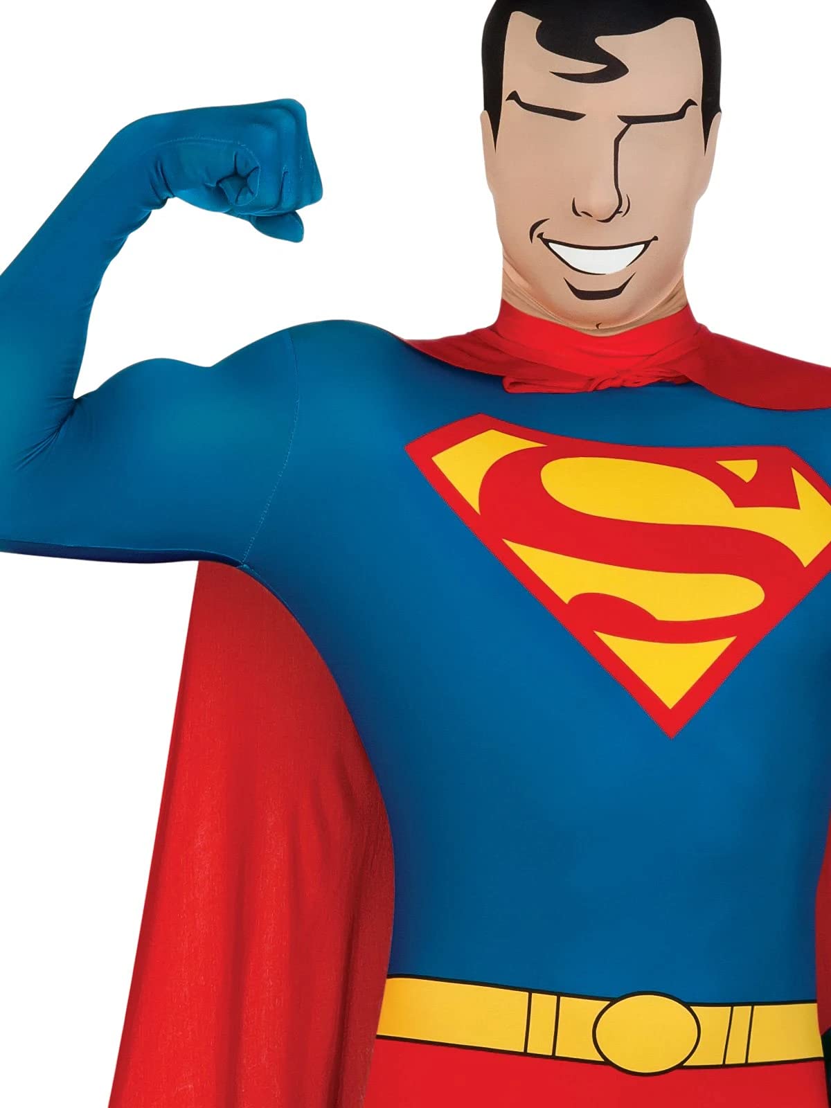 rubie-s-deluxe-dc-superman-2nd-skin-kost-m-herren-m-blau image 2