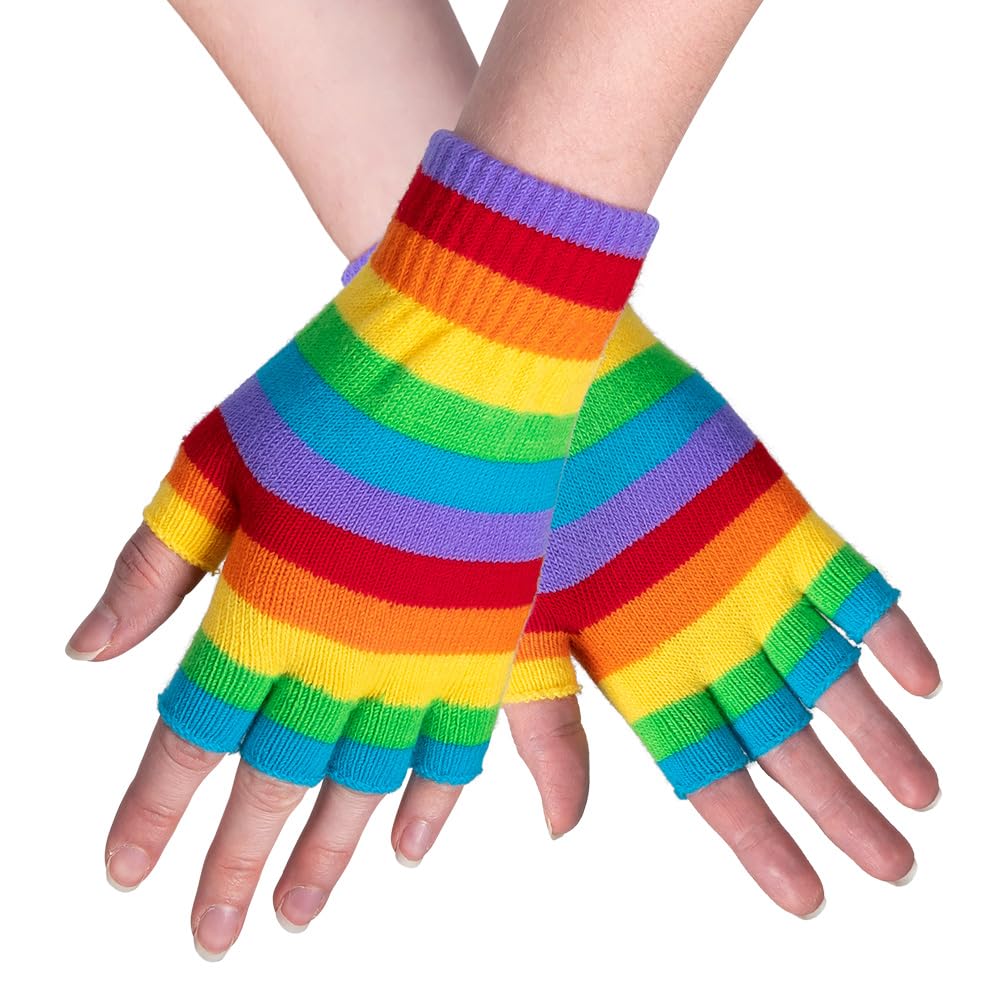 boland-01910-regenbogen-handschuhe-fingerlos-einheitsgr-e image 2