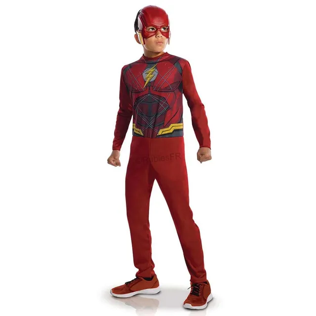 rubie-s-deluxe-flash-dc-kost-m-kinder-rot-einstieg image 1