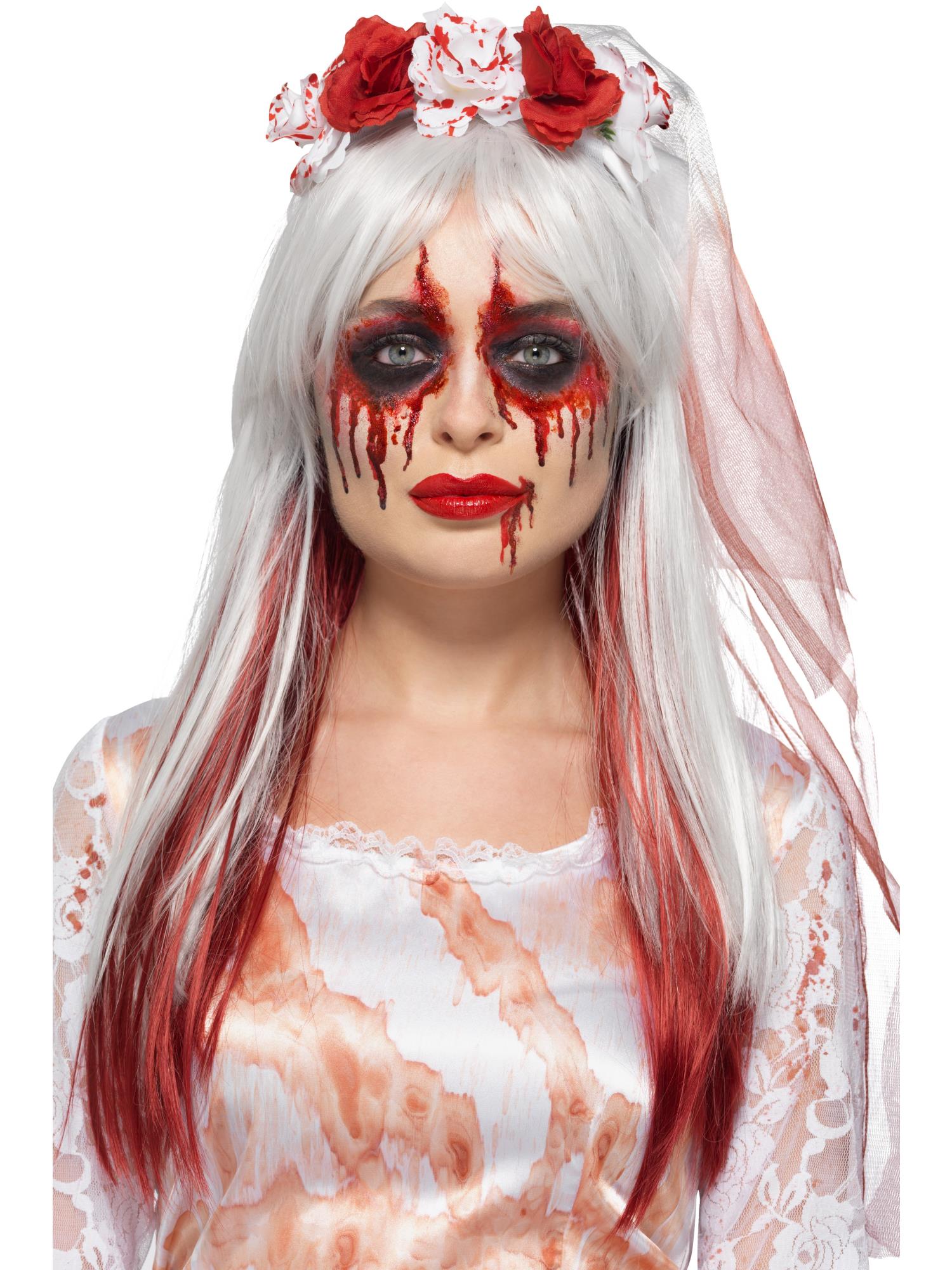 smiffys-fever-blood-drip-bride-schminkset-aqua image 1