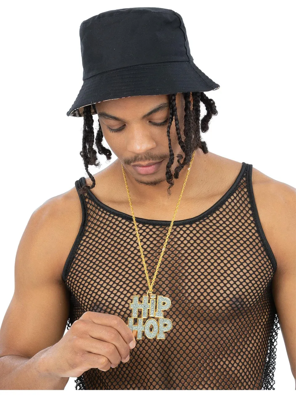 smiffys-fever-90s-bling-kette-gold-hip-hop-anh-nger image 1