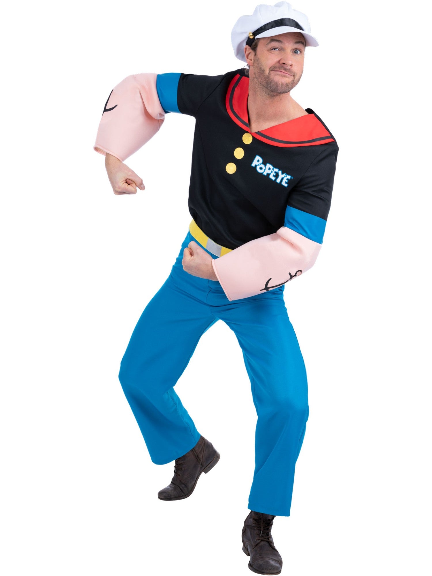 smiffys-fever-popeye-kost-m-herren-l-mit-muskeloberteil image 4