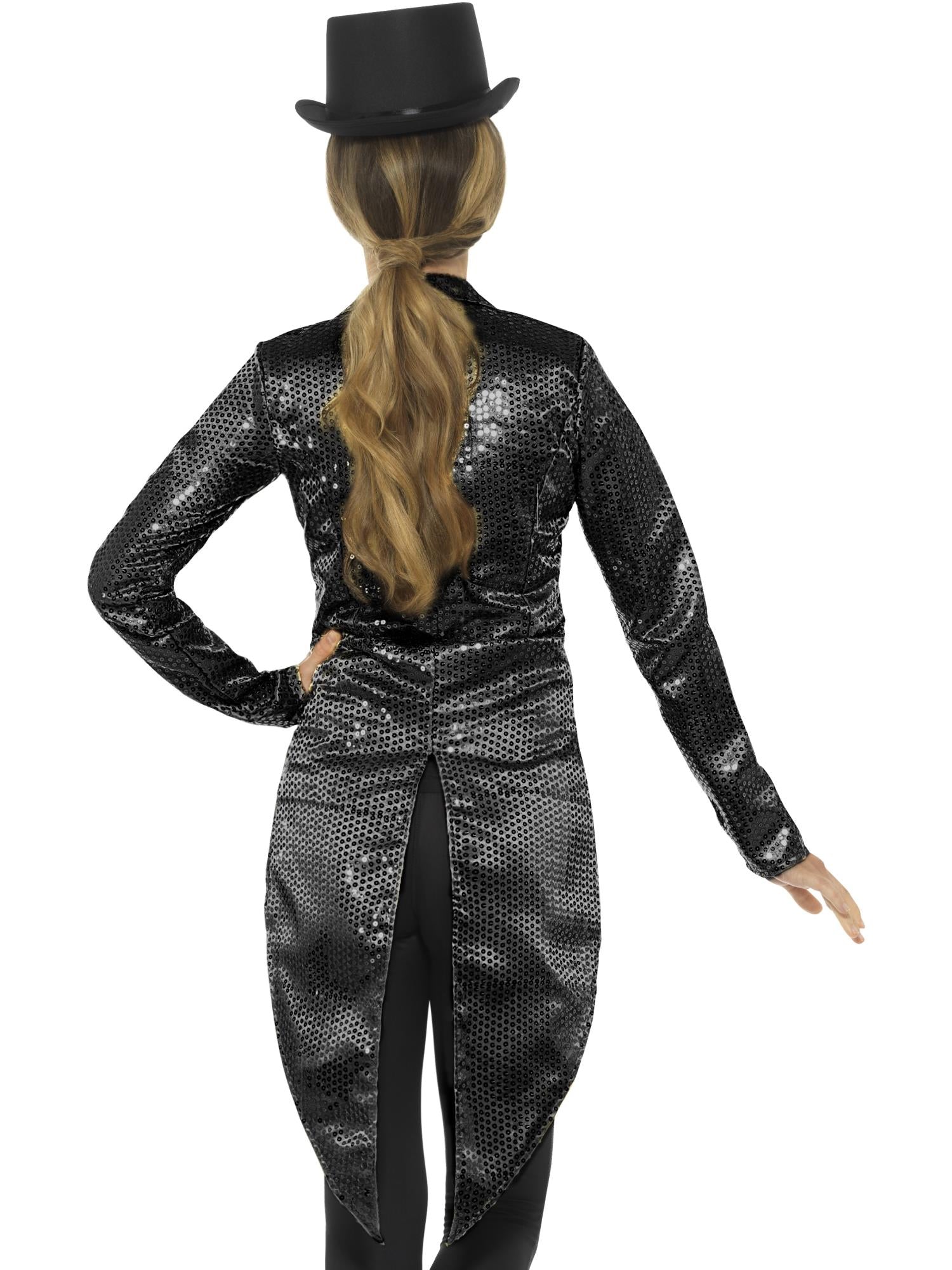 smiffys-fever-sequin-tailcoat-paillettenjacke-schwarz-m image 2