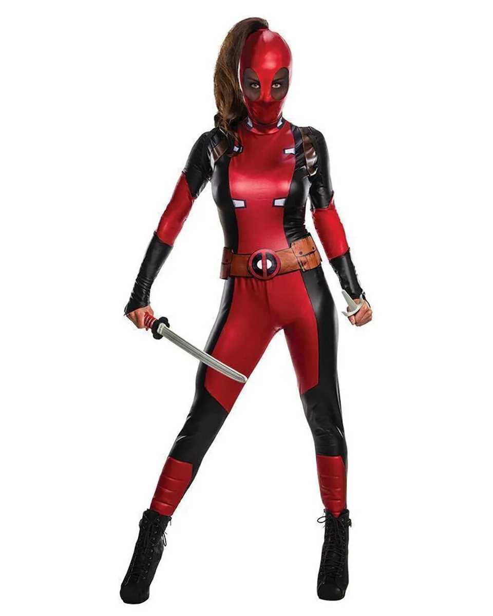 rubie-s-secret-wishes-deadpool-kost-m-damen-xs-catsuit image 1