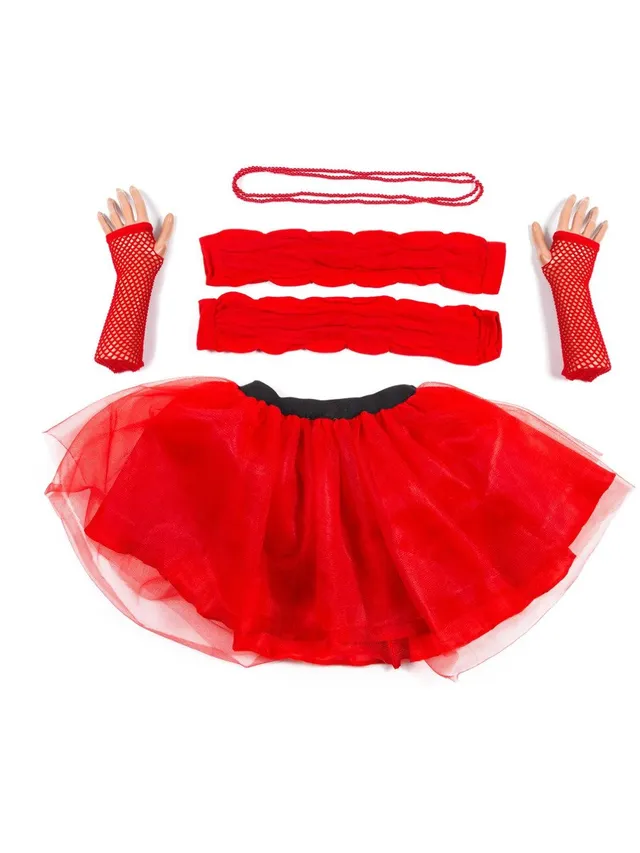 smiffys-fever-tutu-rot-damen-mit-set image 1