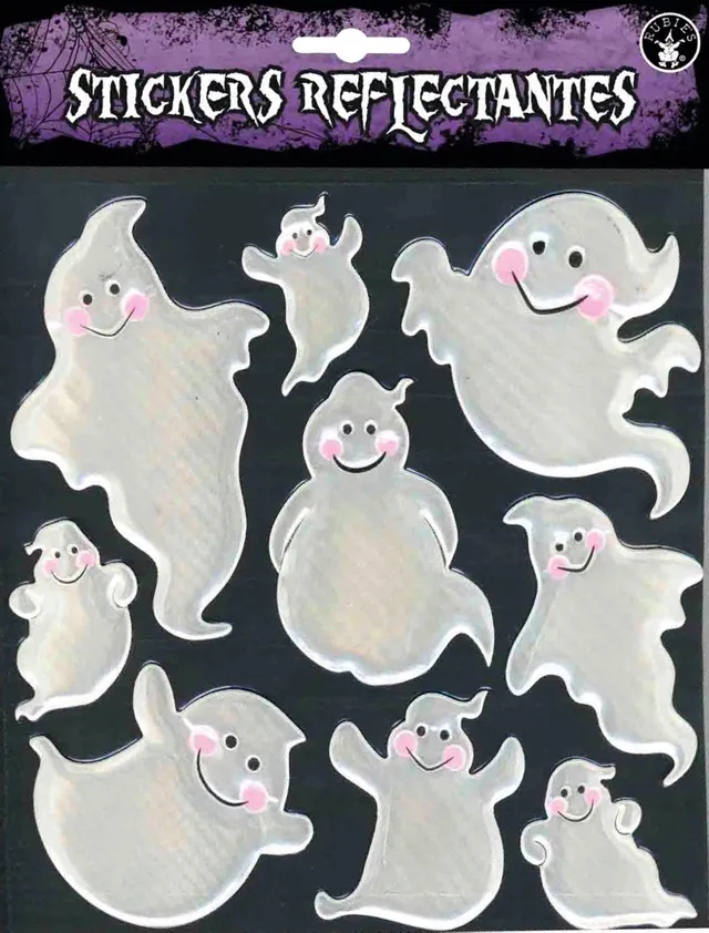 rubies-halloween-sticker-reflektierend-2-designs-katze-geist image 1