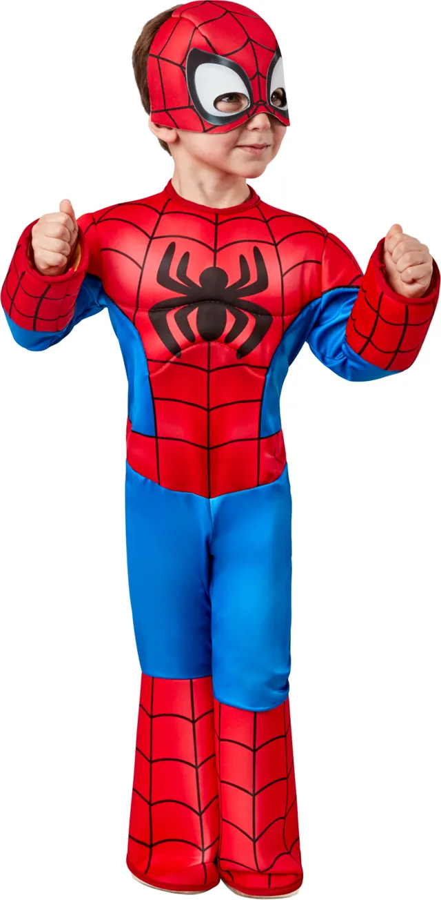 rubies-spidey-preschool-kost-m-kinder-luxe-rot-blau image 1