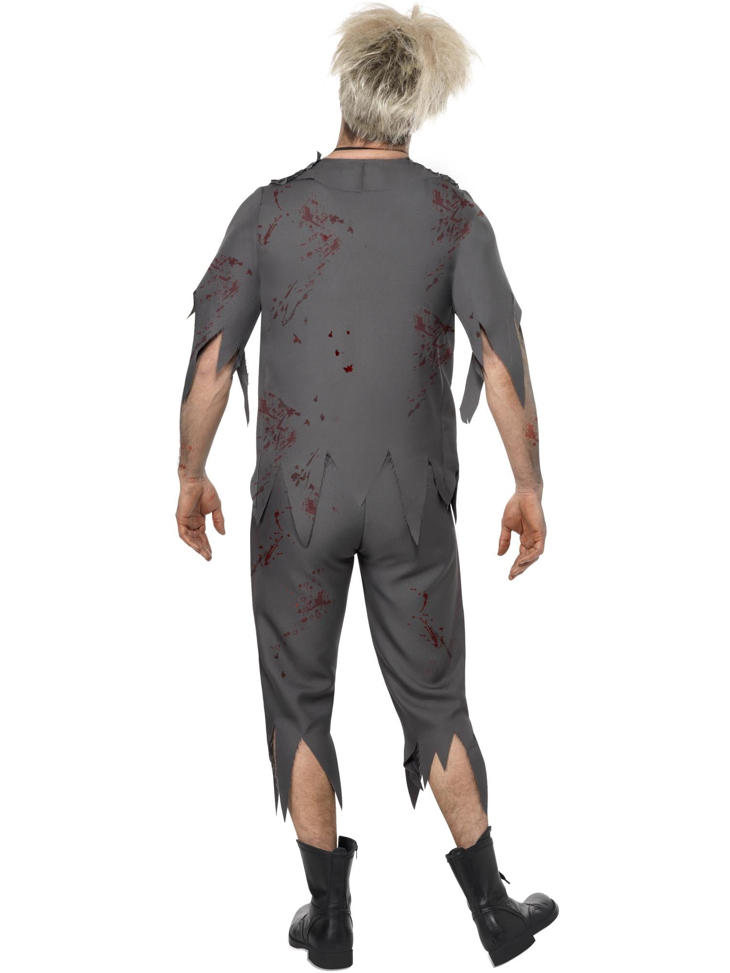 smiffys-fever-zombie-schoolboy-kost-m-herren-l-grau-blutig image 2