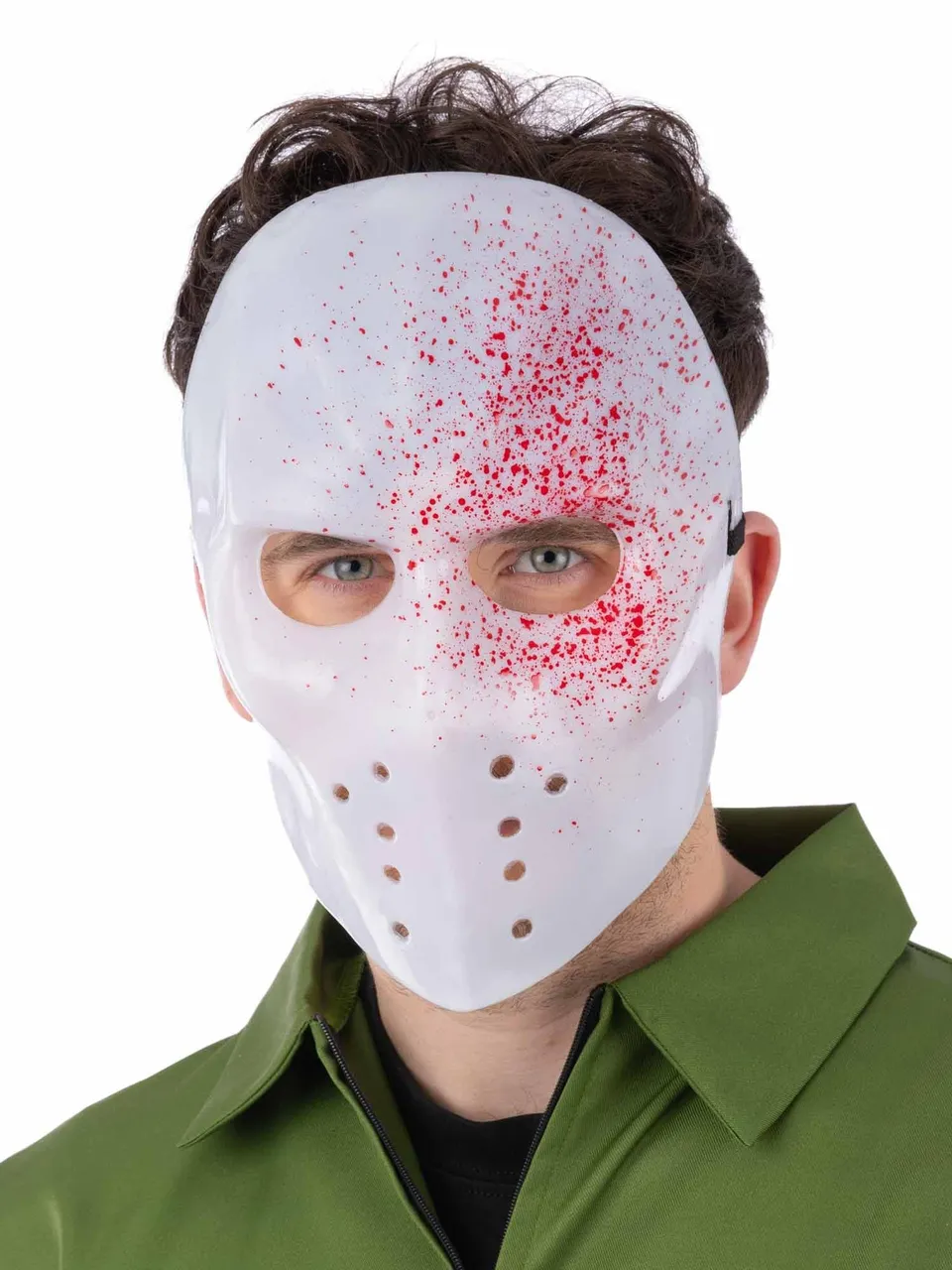 smiffys-fever-hockey-maske-wei-blut-splatter-halloween image 1