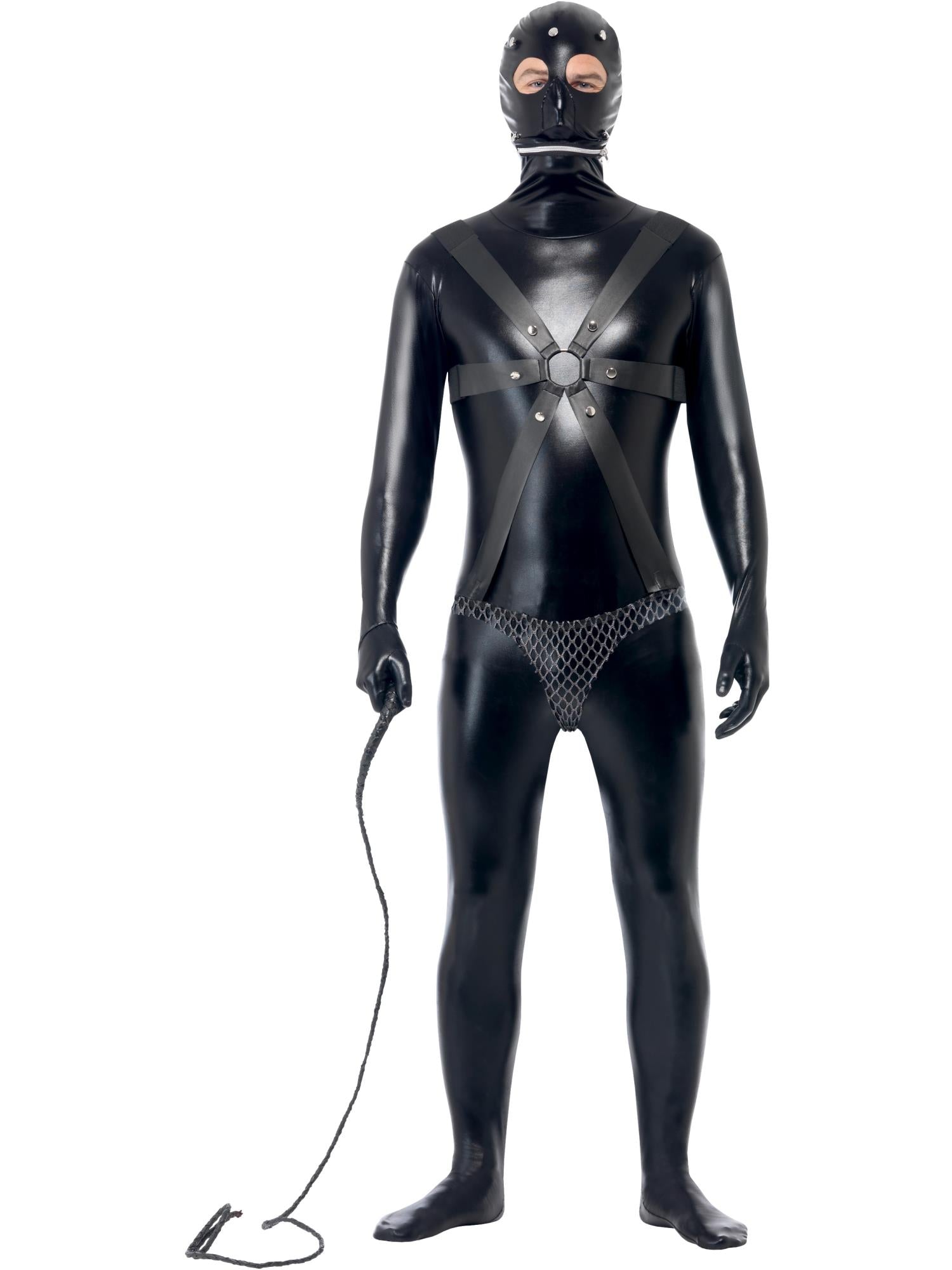 smiffys-fever-gimp-kost-m-schwarz-ganzk-rperanzug-m-l image 4