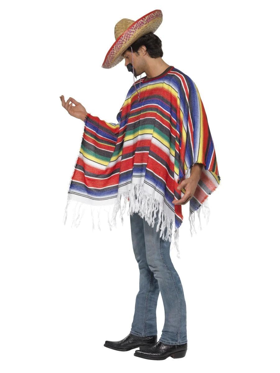 rubie-s-deluxe-mexikanischer-poncho-einheitsgr-e-mehrfarbig image 2
