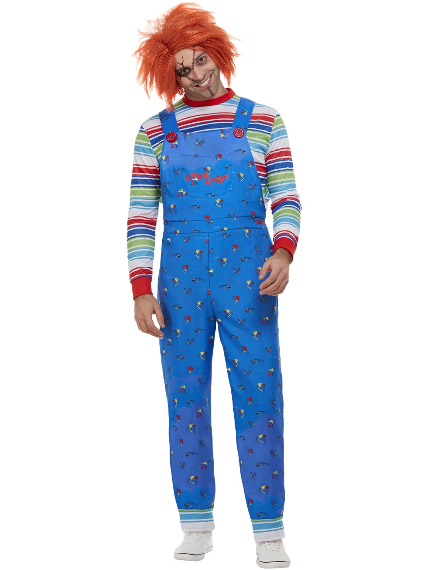 smiffys-fever-chucky-kost-m-herren-latzhose-horror-m-xl image 1