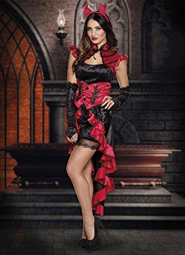 boland-gothic-teufel-kost-m-36-38-schwarz-rot-kleid-set image 7