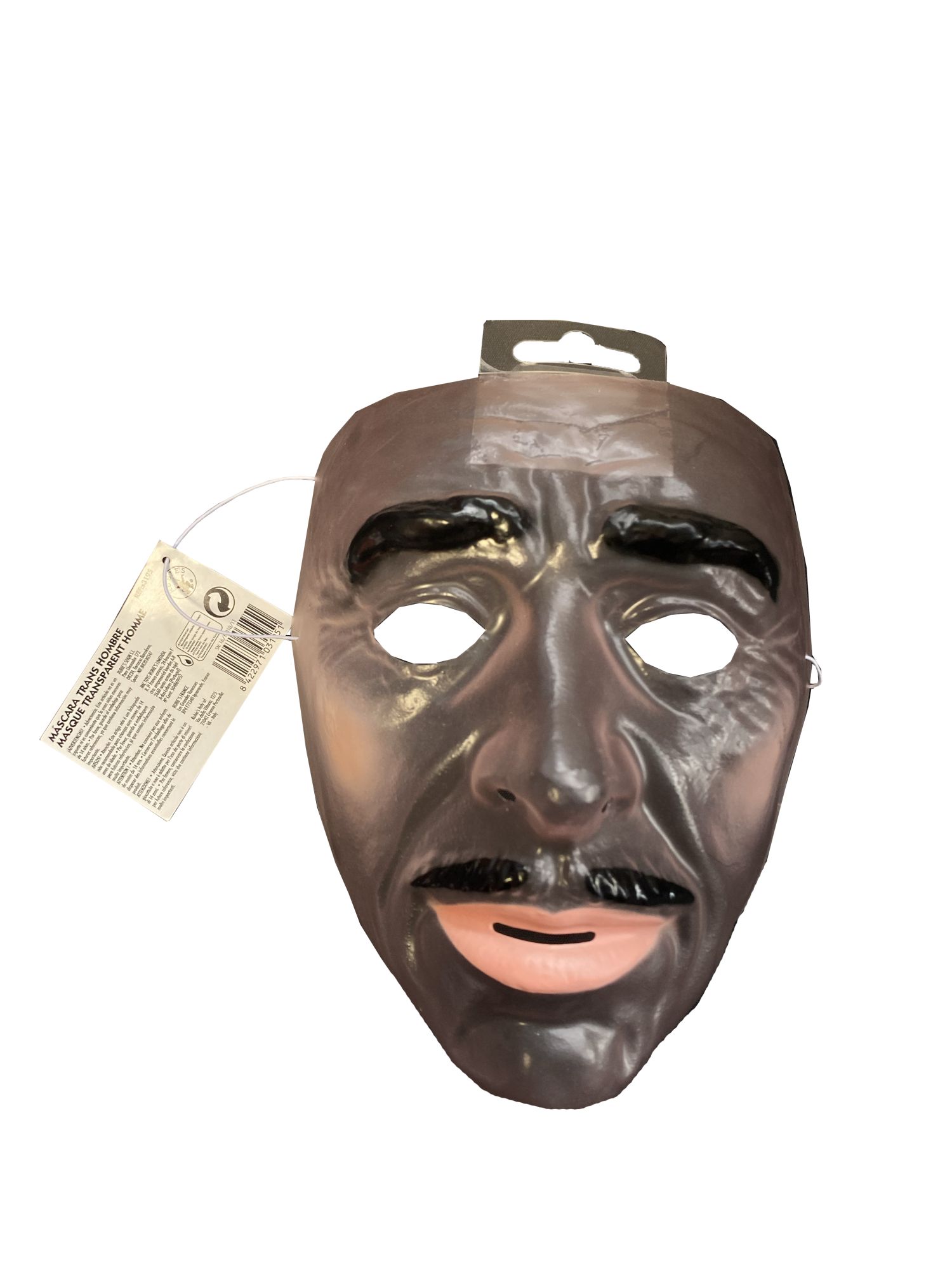 rubies-new-design-transparente-herren-maske-plastik image 2