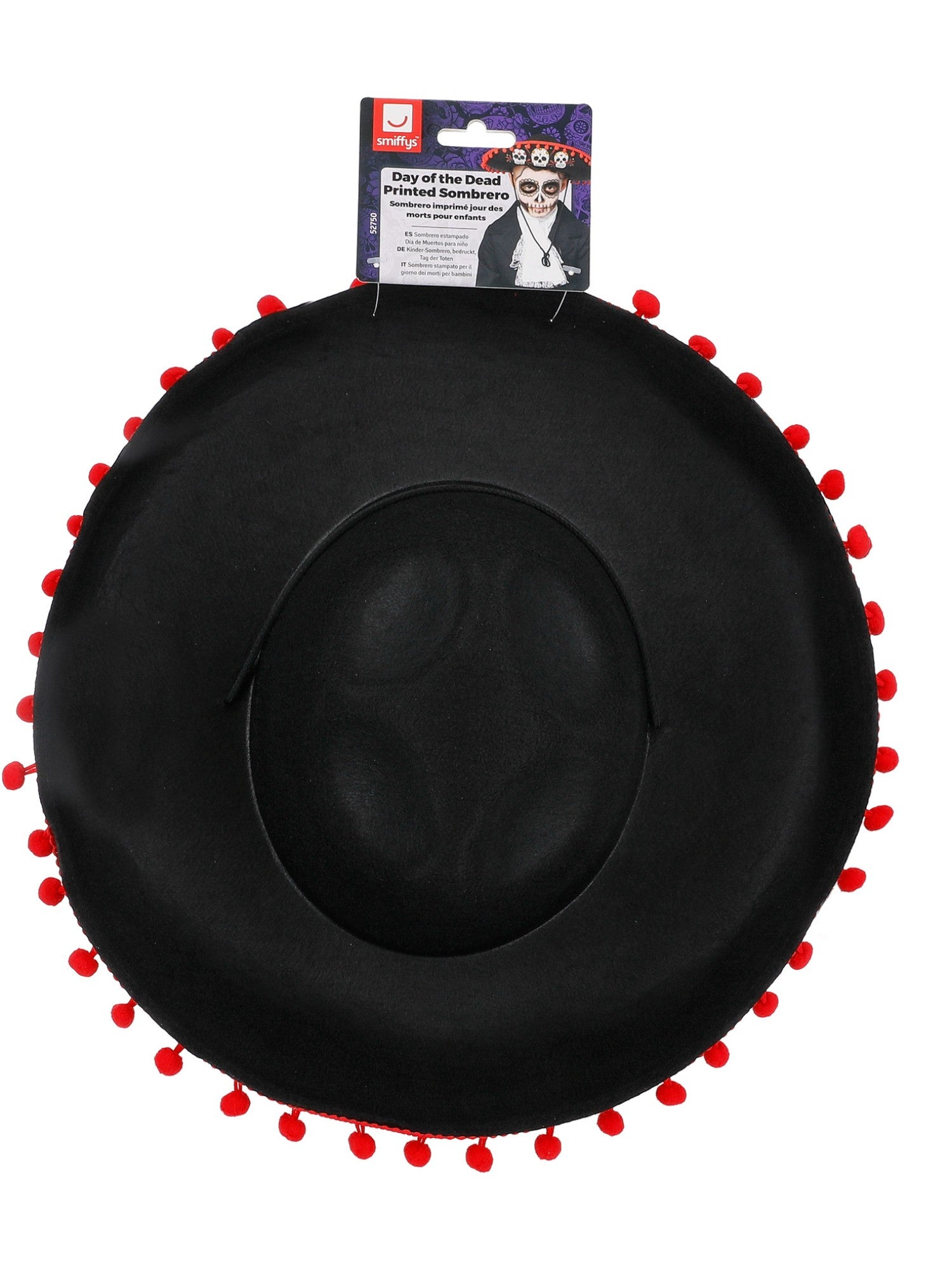 smiffys-fever-day-of-the-dead-sombrero-hut-kinder-totenkopf image 3