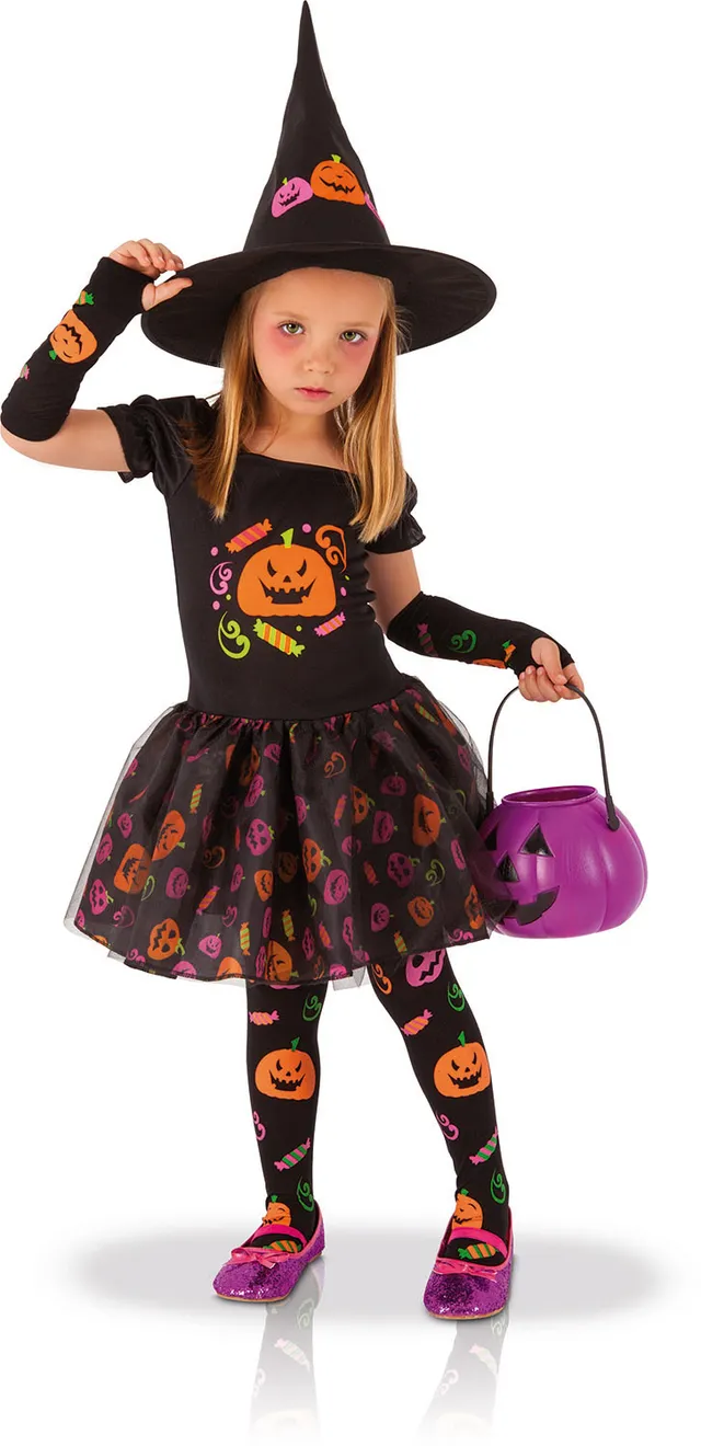 rubies-hexe-k-rbis-kost-m-kleid-tutu-hut-4-teilig image 1