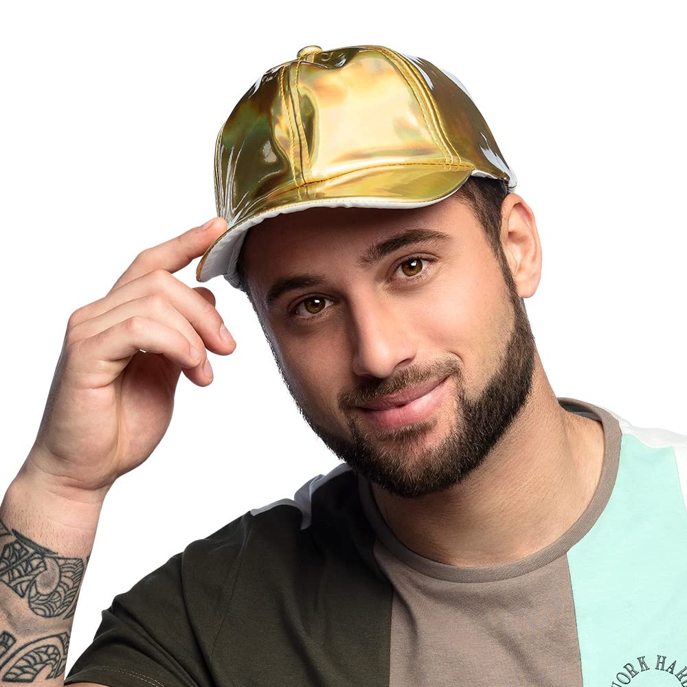 boland-headwear-basecap-holo-cap-gold-holografisch image 4