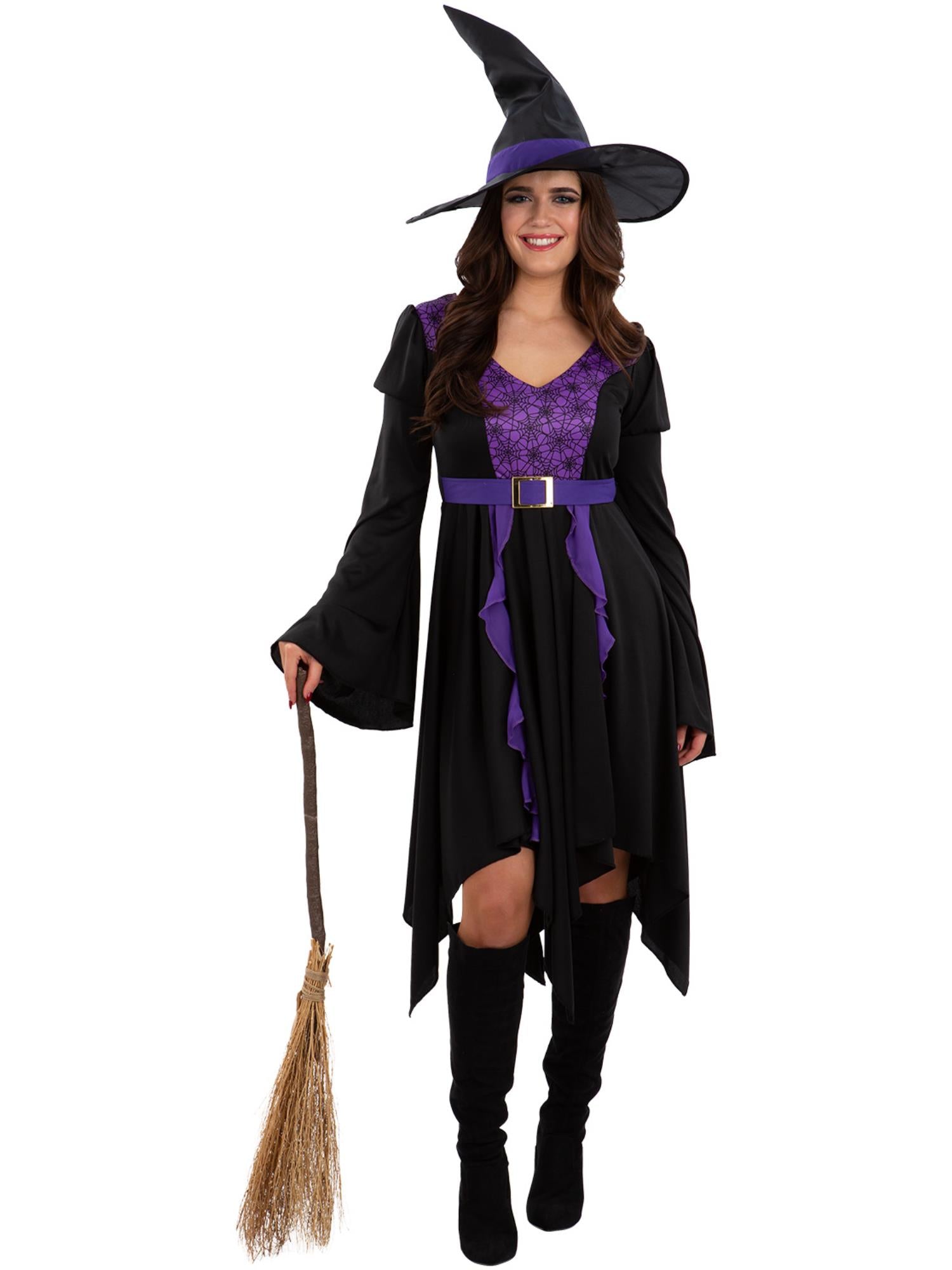 smiffys-fever-practical-spell-hexenkost-m-schwarz-lila-hut image 4