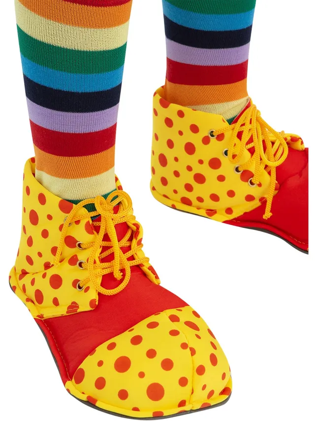 fever-clown-schuh-berzieher-kinder-gelb-rot image 1