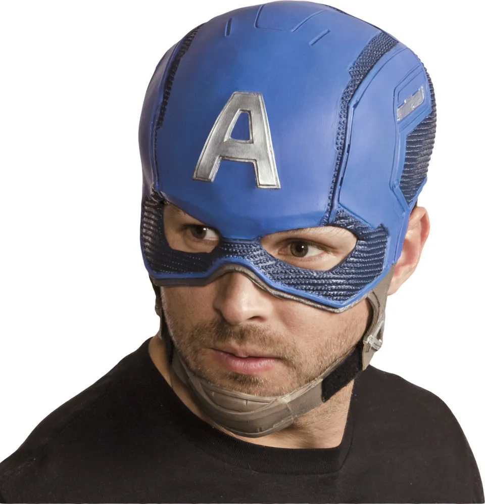 rubies-captain-america-maske-erwachsene-2-teilig-blau image 1