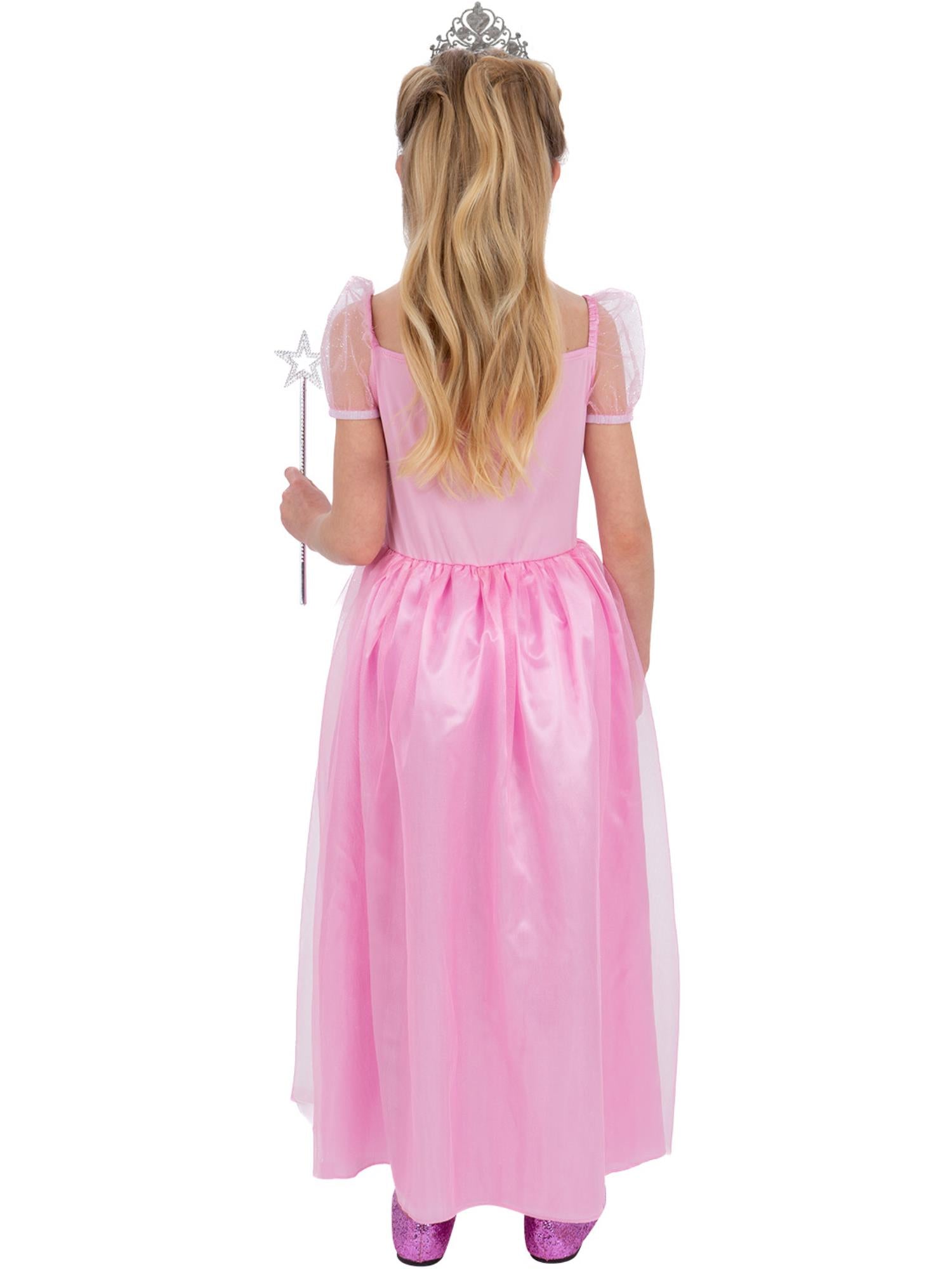 smiffys-fever-fee-kost-m-kinder-pink-kleid-zauberstab image 2