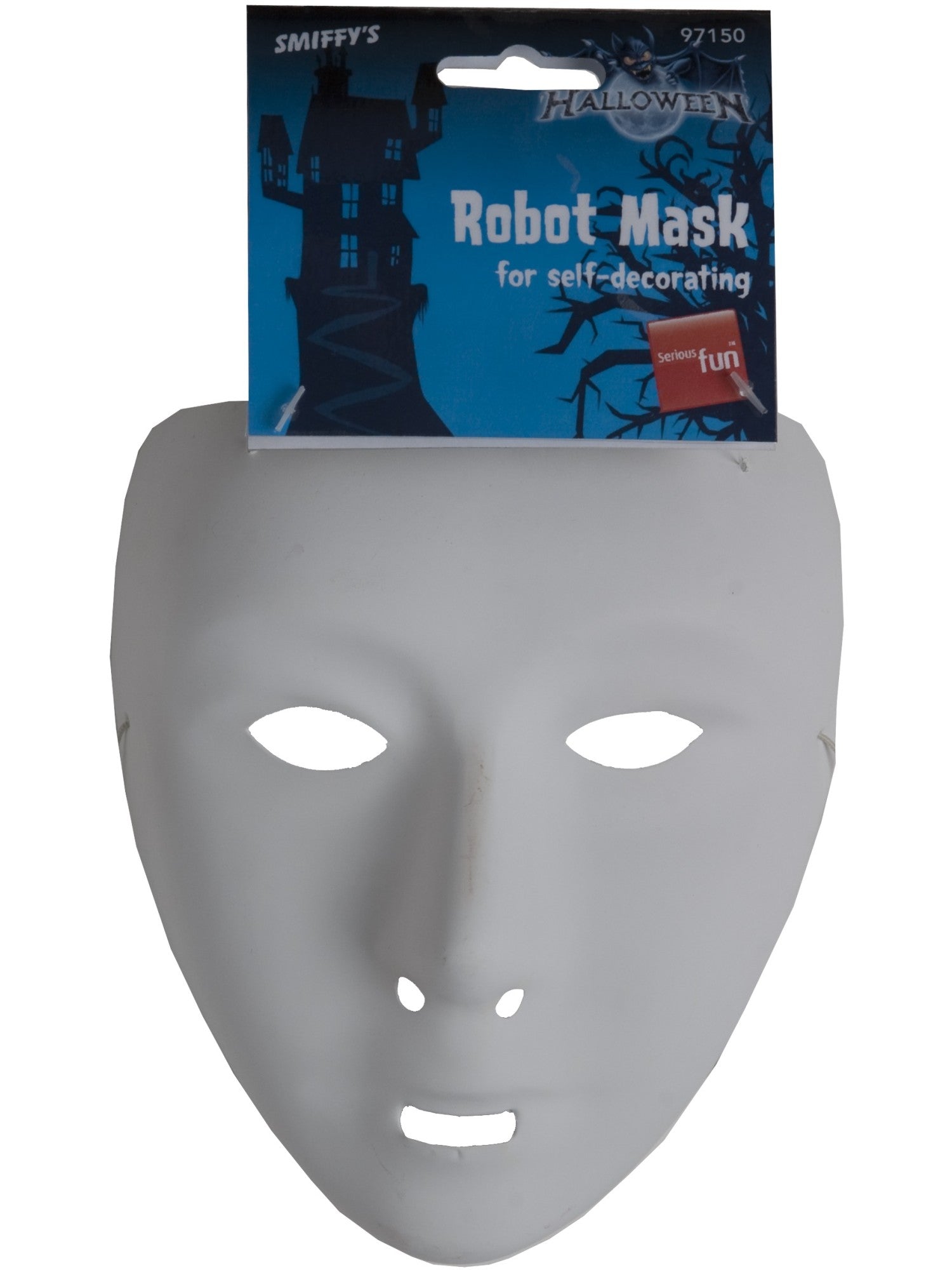 smiffys-fever-roboter-maske-wei-pvc-einheitsgr-e image 2