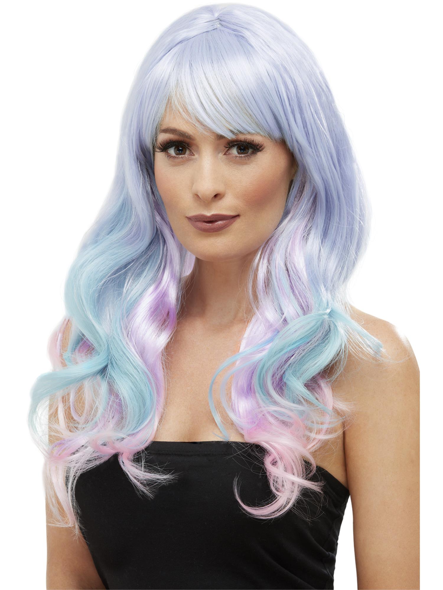 smiffys-fever-ombre-per-cke-lang-grau-pink-damen-einheitsgr-e image 4