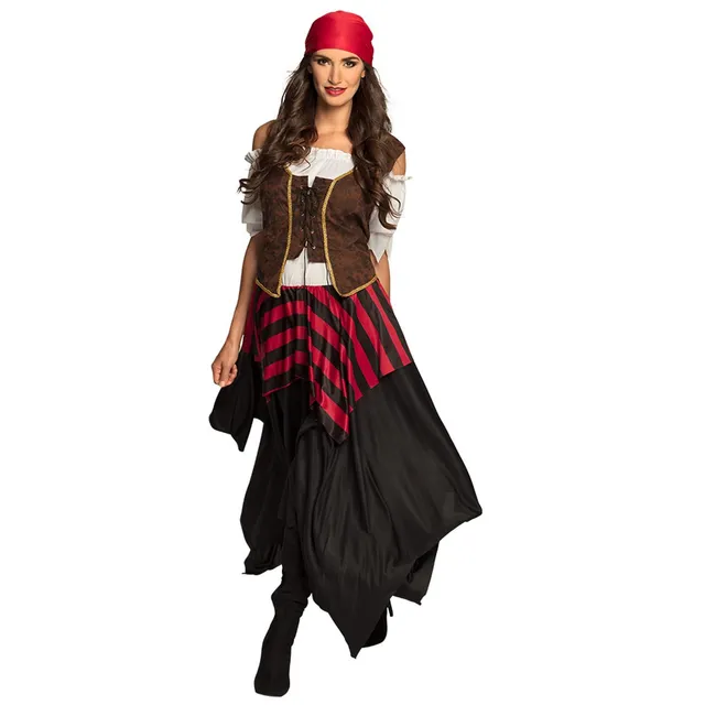 boland-piratin-tornado-damenkostuem-36-38-kleid-korsett image 1