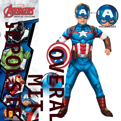 rubie-s-deluxe-captain-america-kost-m-kinder-5-6-jahre-marvel image 8