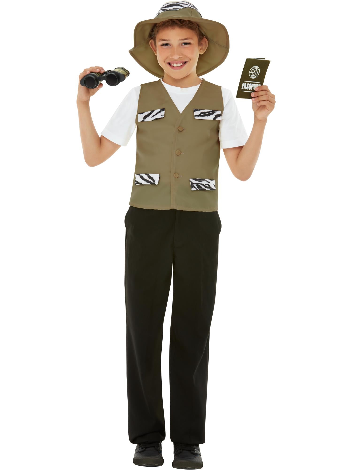 smiffys-fever-explorer-kit-braun-kinder-s-m-7-9-jahre image 5
