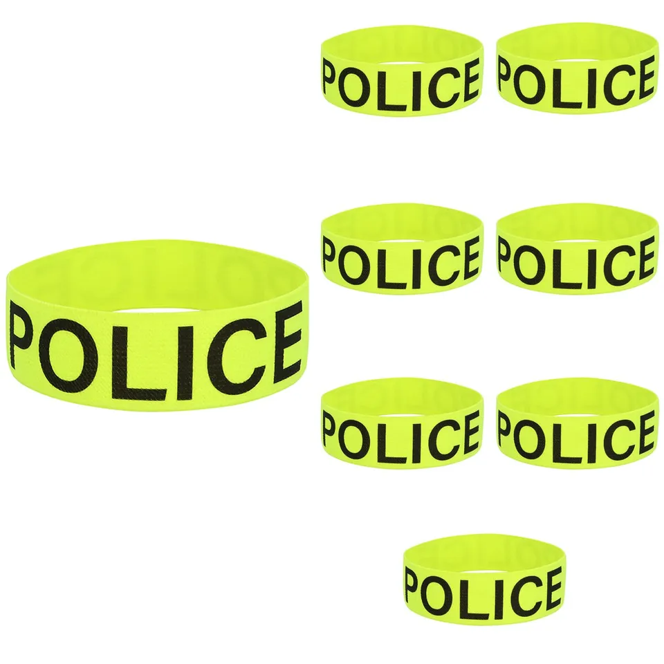 boland-polizei-armband-leuchtend-neongelb-8-st-ck image 1