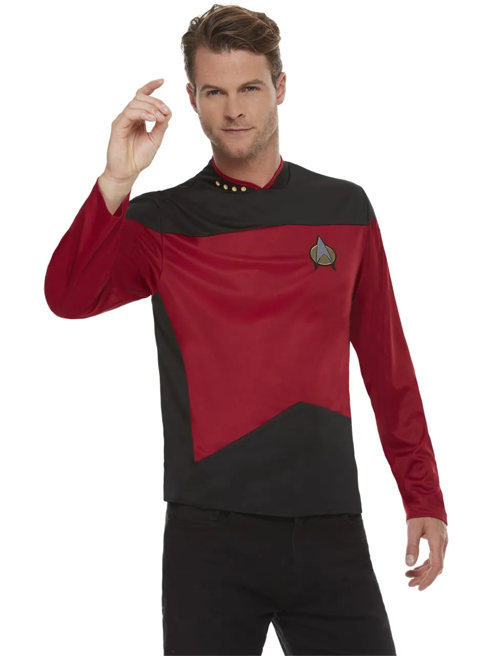 smiffys-fever-star-trek-uniform-oberteil-rot-m image 1