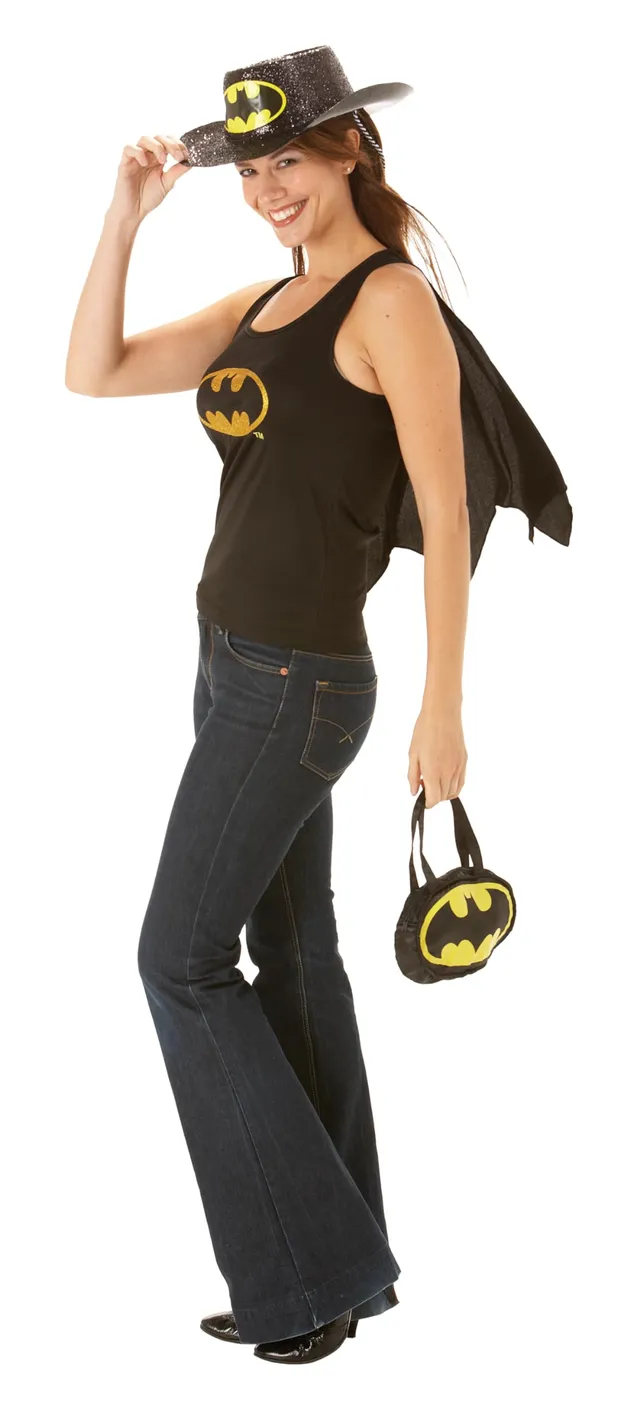 rubie-s-deluxe-batgirl-top-mit-umhang-schwarz-gr-l image 1