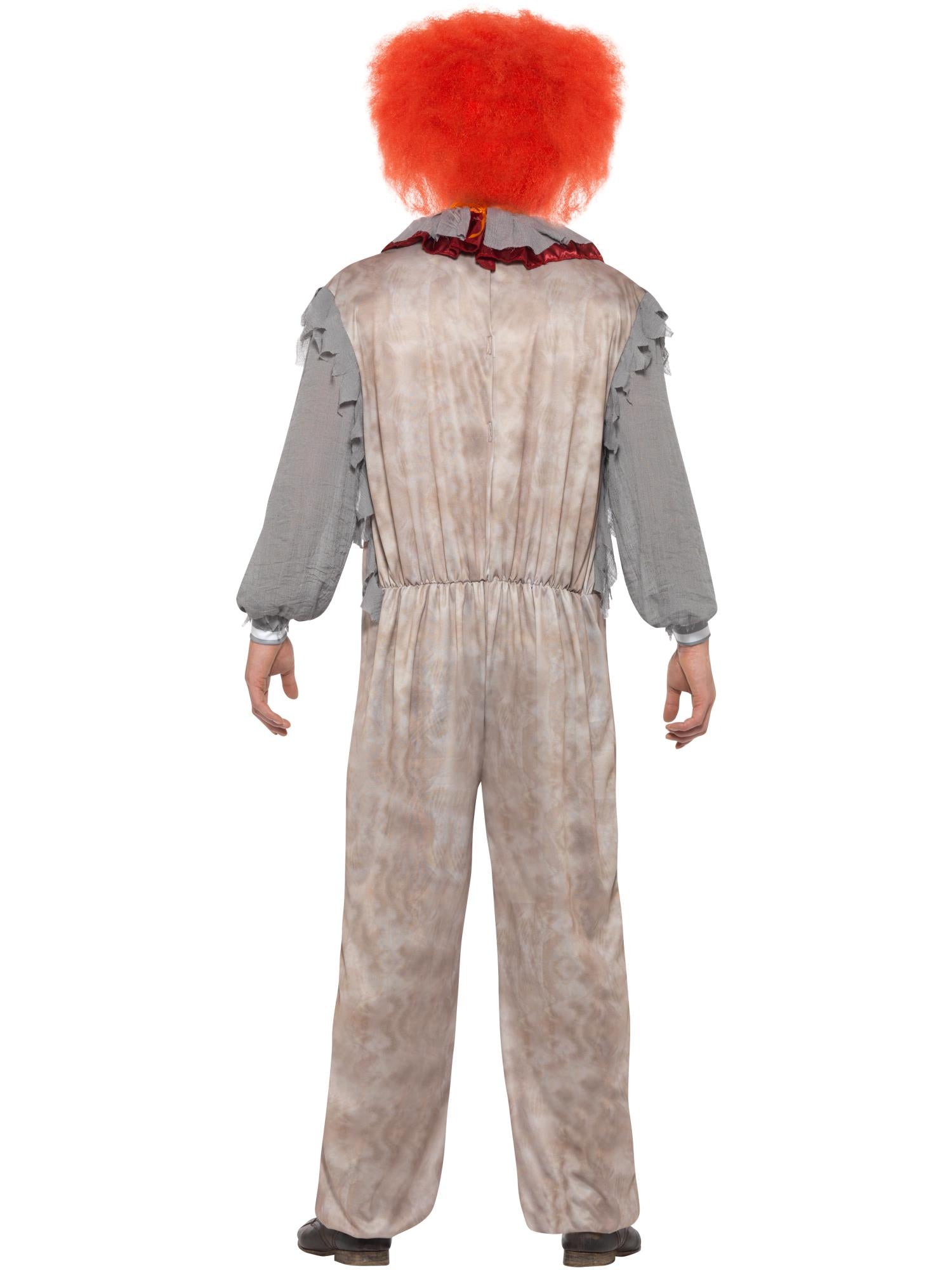 smiffys-fever-vintage-clown-herrenkost-m-grau-rot-grusel image 2