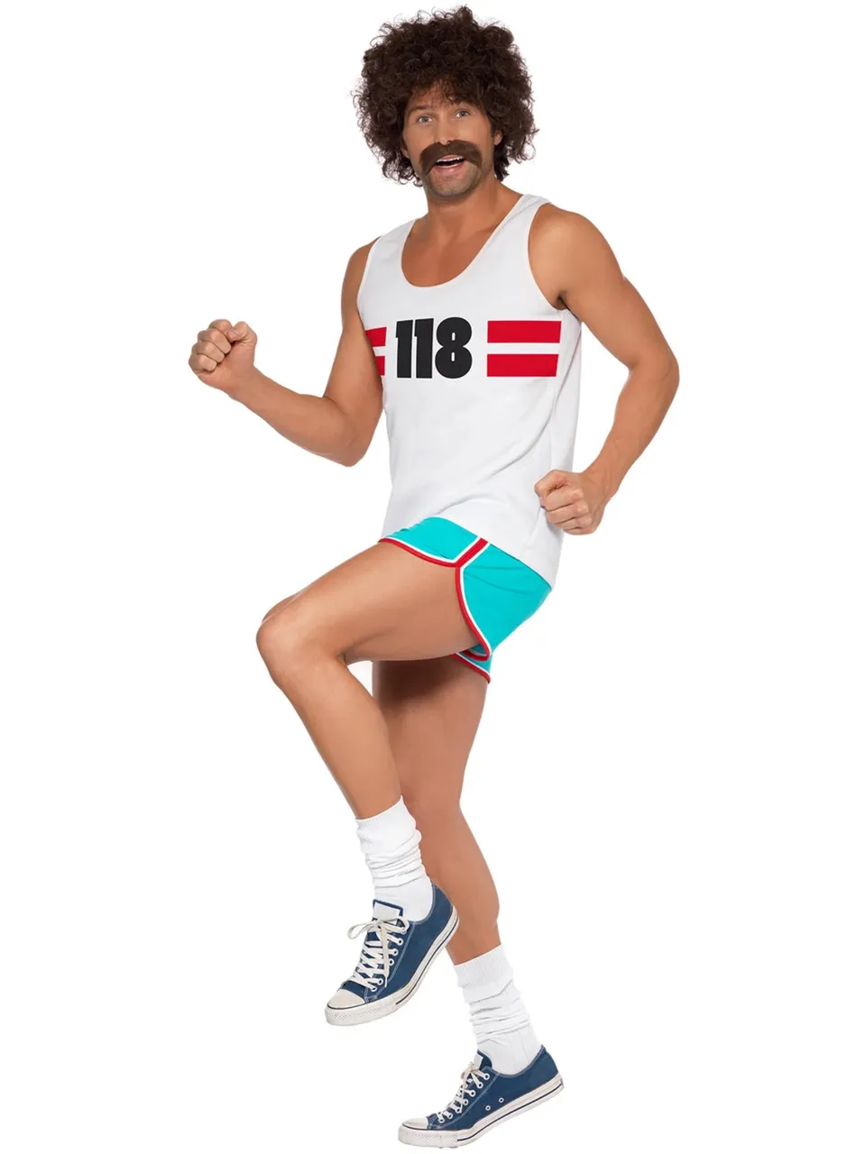smiffys-fever-118118-runner-kost-m-wei-t-rkis-herren-2-tlg image 1